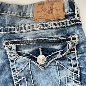 True Religion World Tour Super T Denim Jeans Mens Sz 38 X 32